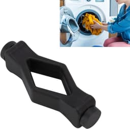 Allecto Plus - Flexibele wasmachine-deurstopper voor kinderveilige frontlader - Sterke magneet - Zwart — thumbnail 2