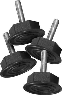 4x Dparts stelvoetjes - M8 x 35mm - vaste stelschroef - stelvoeten - verstelbaar stelvoet - verstelbare pootjes - stelpootjes - stelpoot o.a. voor wasmachine en droger — thumbnail 1