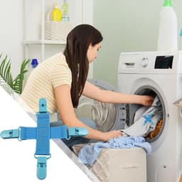 Laundry Detangler for Sheets, Bed Sheet Detangler for Washer Dryer - Reduces Laundry Tangles, Keep Bed Sheets from Tangling, Twisting & Balling in Washer and Dryer — thumbnail 4