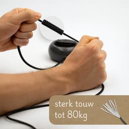 Waslijn uittrekbaar en oprolbaar - 10 meter waslijndraad met knijpers - uittrekbare wasdraad / roldrooglijn voor camping / kamperen / reizen - groen — thumbnail 3