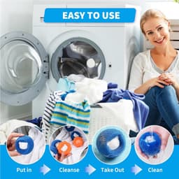 8 stuks dierenhaarverwijderaar wasmachine - pluisballen voor wasmachine - pluisverwijderaar - haarvanger - wasballen tegen dierenharen - pluisvanger voor kleding en beddengoed (meerkleurig) — thumbnail 5