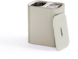 Joseph Joseph Tota Luxe 90L Wasmand Ecru, 2 compartimenten — thumbnail 1
