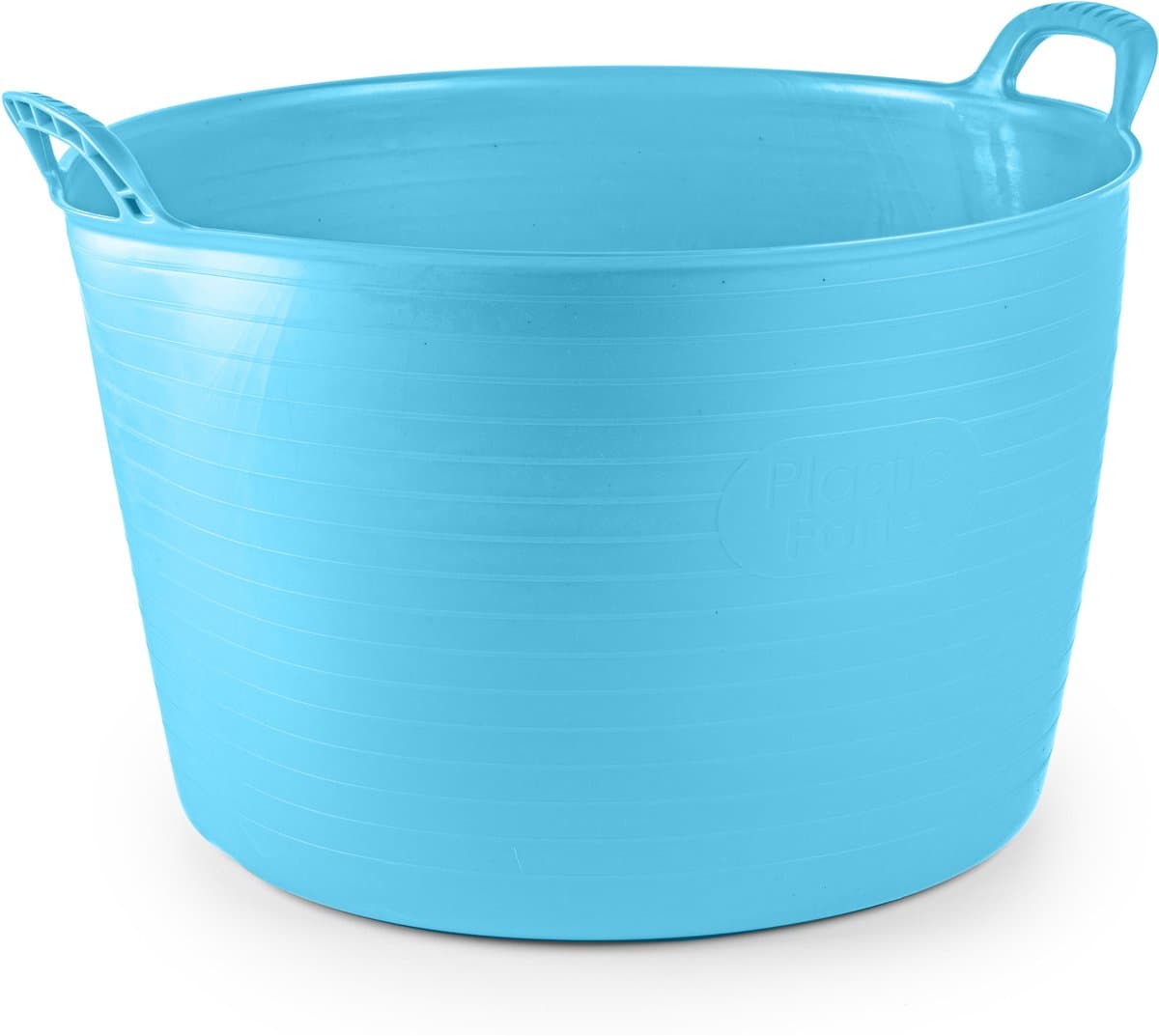 Plasticforte Flexibele kuip of emmer - blauw - 75 liter - stevig kunststof - 58 x 55 cm - Afvalbak - Wasmand - Opbergmand - Extra groot — afbeelding 1