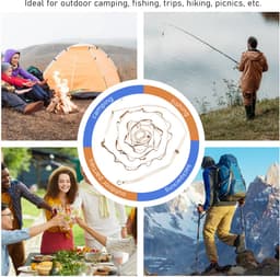 Ultracompacte reiswaslijn - Campingwaslijn - Verstelbare lengte - Duurzame en uv-bestendige kampeerwaslijn - Perfect voor visreizen — thumbnail 3