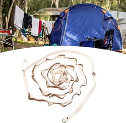 Ultracompacte reiswaslijn - Campingwaslijn - Verstelbare lengte - Duurzame en uv-bestendige kampeerwaslijn - Perfect voor visreizen — thumbnail 4