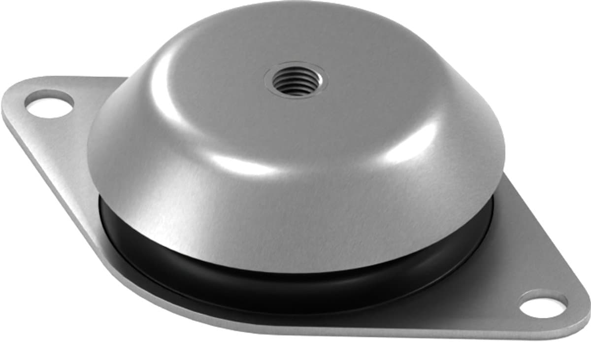 Rubbermagazijn - Machinevoet 78x29,6mm - M10 - Per stuk — afbeelding 1