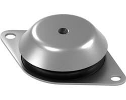 Rubbermagazijn - Machinevoet 78x29,6mm - M10 - Per stuk