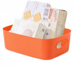 Kunststof Opbergdozen - Multifunctionele Organizer - 2 Stuks - Oranje — thumbnail 5
