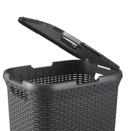 Curver Style Wasmand met Deksel - 60L - 2 stuks - Antraciet — thumbnail 5