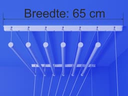 Heavy-duty Ruimtebesparend Plafond Droogrek - 7 stangen elk 50 cm lang — thumbnail 2