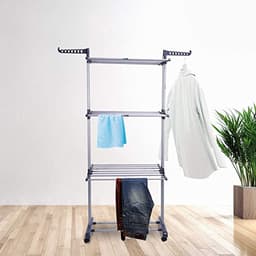 Droogrek voor binnen, wasrek / collapsible laundry rack - opvouwbaar — thumbnail 1