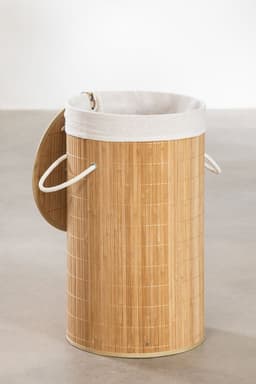 MIRA Home - BOSTIC - Jerez - Bamboe Wasmand - Functioneel en Decoratief - Duurzaam - Natuurlijk en Eenvoudig Ontwerp - Afmetingen 60cm — thumbnail 3