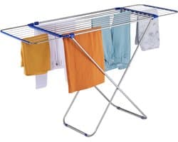 droogrek uitschuifbaar - voor kleding - rvs - 13,6 m drooglengte - binnen - buiten — afbeelding 1
