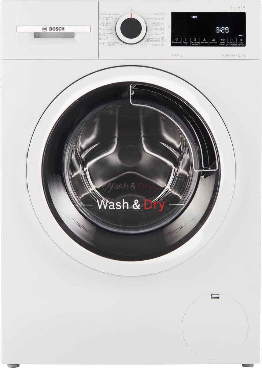 Bosch WNA13400NL - Serie 4 - Was-droogcombinatie Extra Stil - Wassen en drogen in 1 keer - 8KG/5KG - SpeedPerfect, tot 65% sneller wassen - Met stoom — afbeelding 1