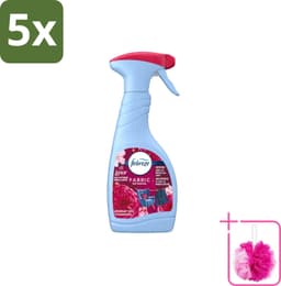 5 x Febreze – Textielspray – Robijn Jasmijn – 500 ml - Bulkverpakking - Textielverfrisser - Douchemop - Textielgeur — thumbnail 1