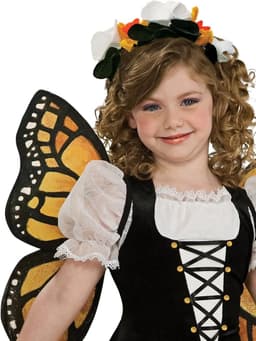 Officiële meisjes Monarch vlinderkostuum meisjes one size — thumbnail 2