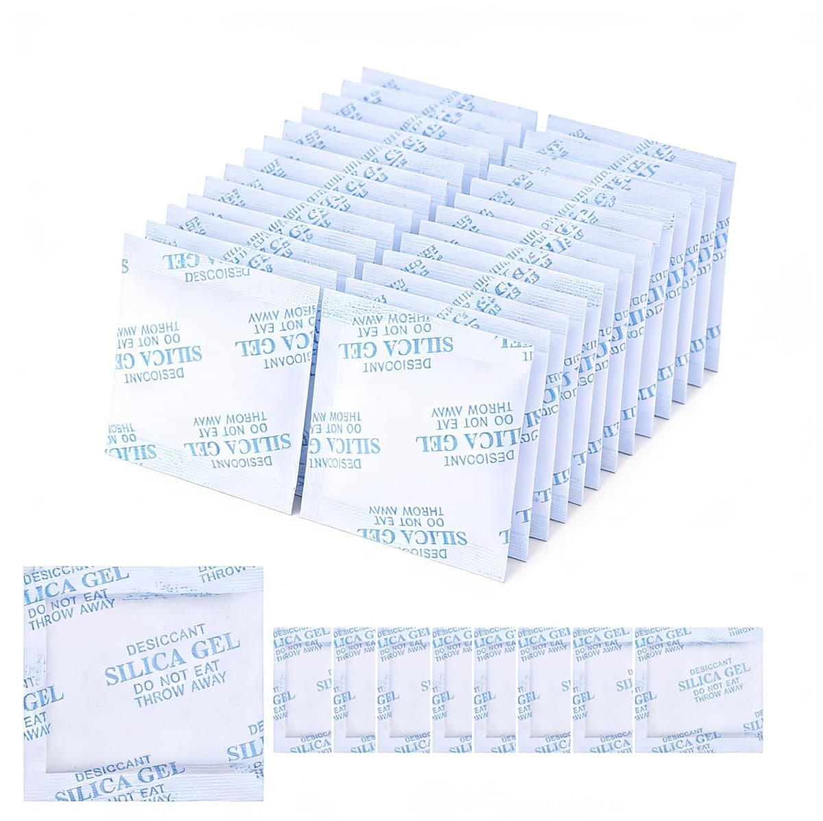 30 stuks x 10 g vochtabsorberende, silicagel, anti-vocht, voor kleding, elektronische producten, levensmiddelen, sieraden — afbeelding 1