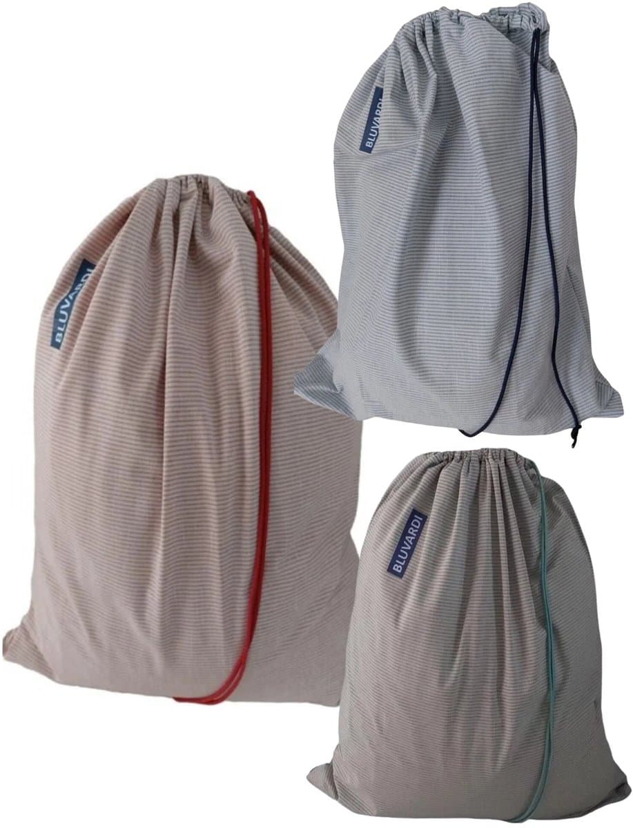 Bluvardi katoenen waszakken set van 3 stuks - XXL -aqua red-green- blue — afbeelding 1