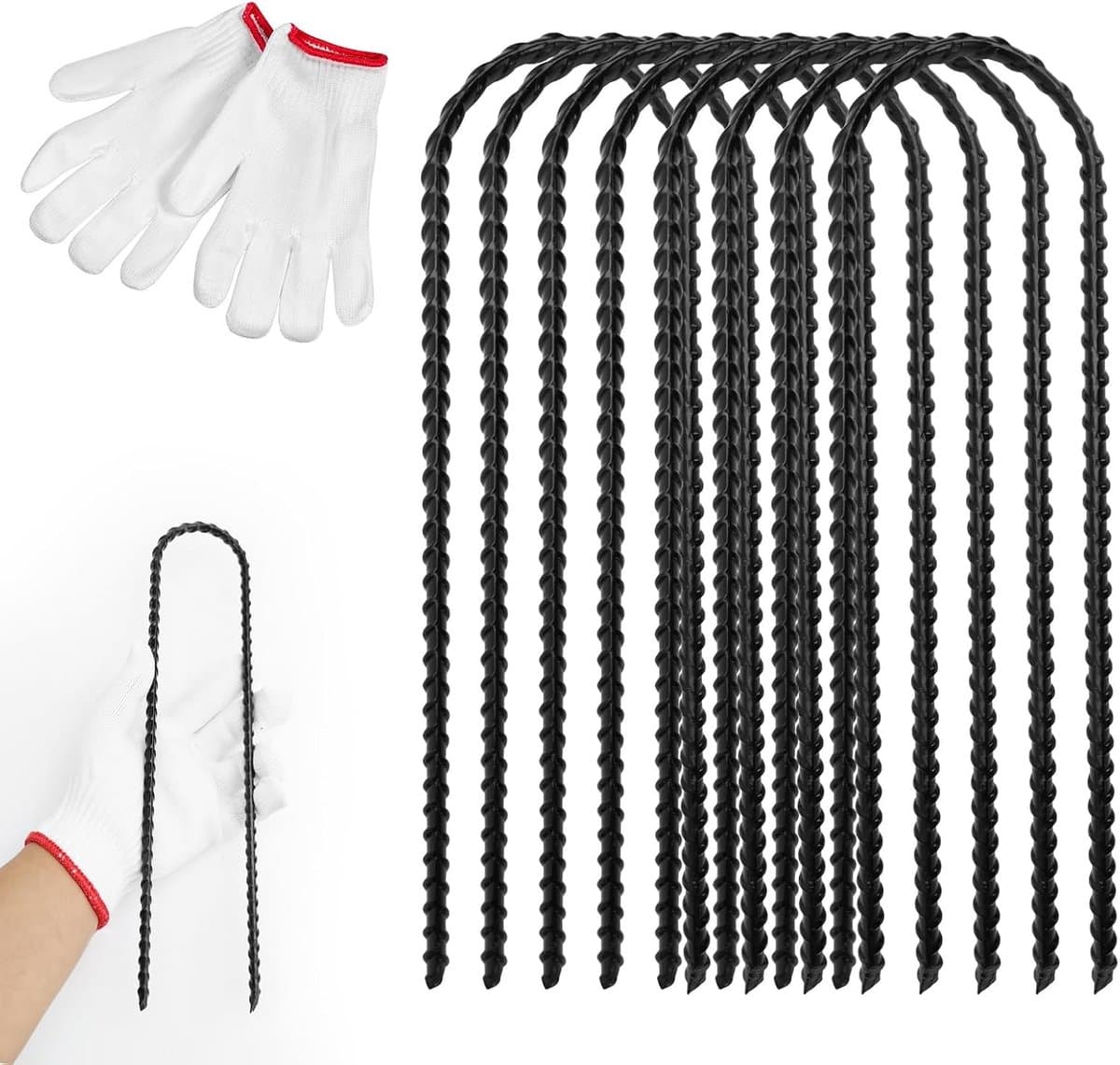 Grondankers voor Trampoline en Tent, 30 cm Lang, Stormbestendige Haringen, Set van 8 — afbeelding 1