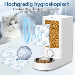 12 porties vochtabsorberend voor Petkit 5L voederautomaat, zeer efficiënt droogmiddel voor katten- en hondenvoerautomaten — thumbnail 4