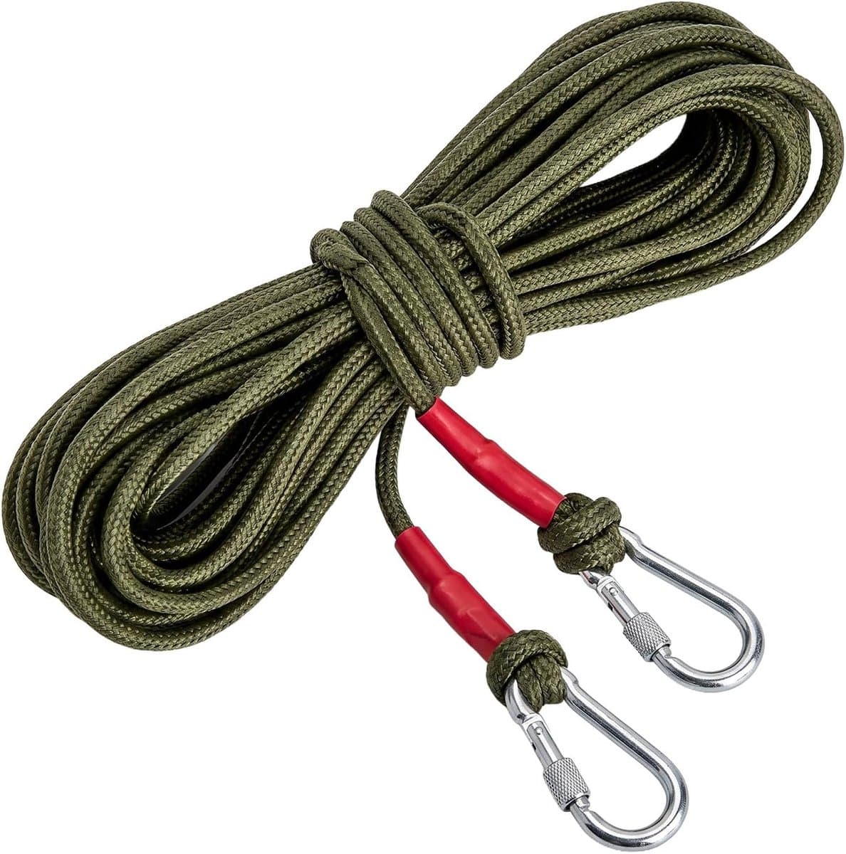 15 m robuuste waslijn met stalen kern 8 mm, met dubbele haken en 2 — afbeelding 1