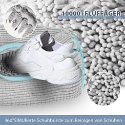 Wasmachine, 2 stuks, multifunctionele bescherming, schoenenzak, waszak, herbruikbare waszak, schoenen voor alle soorten en maten, beschermt zowel schoenen als wasmachine (grijs) — thumbnail 3