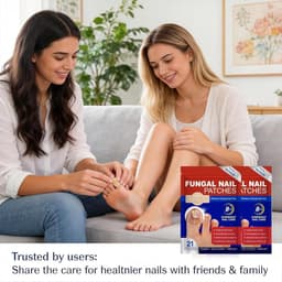 Set van 84 pleisters voor de dagelijkse voetnagelverzorging voor beschadigde teennagels en teennagels, 8 uur nachtverzorging met natuurlijke ingrediënten om de nagels te verzorgen — thumbnail 5