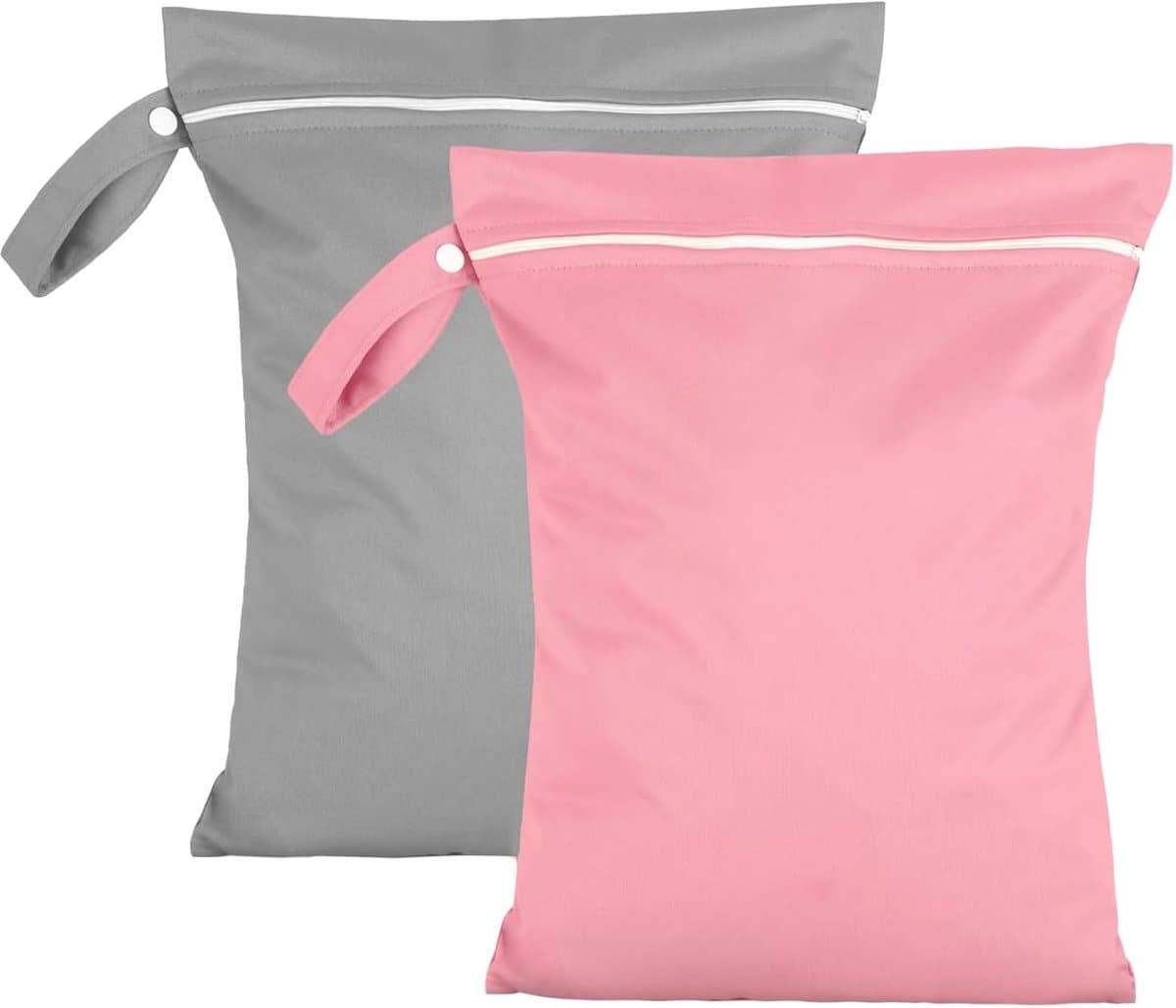 Wet Bag, 2 stuks, 40 x 30 cm, waterdicht, herbruikbaar, voor baby's, zwemmen, reizen, luiers, badpakken, vuile waszak - ShopVlot — afbeelding 1