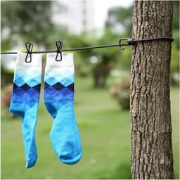 2 stuks, draagbare elastische waslijn, uittrekbaar, reiswaslijn met klemmen, outdoor vakantie, waslijn voor reizen, slaapzaal, campingaccessoires, 185 cm — thumbnail 4