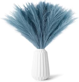 Gedroogde bloemen, bohemien-decoratie voor bruiloft en woonkamer, blauw — thumbnail 1