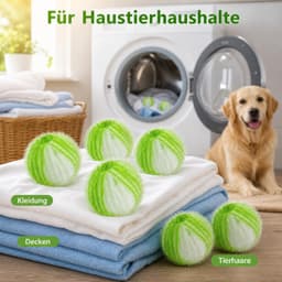 Pluisballen voor wasmachine, 6 stuks dierenhaarverwijderaar voor wasgoed — thumbnail 4