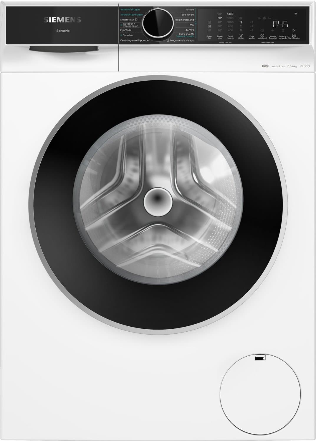 Siemens WN54G206NL - iQ500 - Was-droogcombinatie - 10,5/6 kg - 1400 Toeren - Home Connect - Wit — afbeelding 1