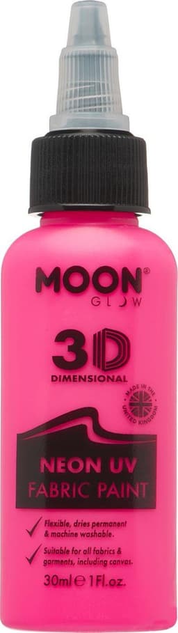 Moon Creations - Moon Glow - Neon UV Intense Textielverf - Roze — thumbnail 1