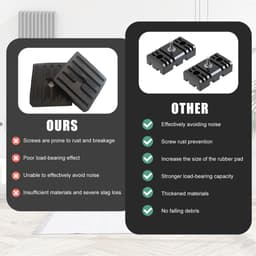 Ronte - Rubberen houder voor schokdemper en trillingsdemper - airconditioning accessoire - anti-trilling pads - buitenboordairconditioner demper - geluiddempende montage — thumbnail 2
