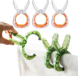 Unyqoos® Set van zes grote windbestendige kledingklemmen voor binnen- en buitengebruik — thumbnail 1