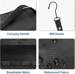 Kofferorganizer – Draagbare Hangende Reisschappen, Opvouwbare Hangende Pakkubussen voor Handbagagekoffers — thumbnail 5