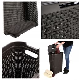 Curver Wasmand 40L Smal, Natuurlijk Design, Donkerbruin — thumbnail 2