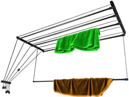 KADAX Metalen wasdroger 5x180cm zwart AV180-P5St — thumbnail 1