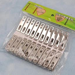 20 roestvrijstalen wasknijpers - winddicht en multifunctioneel - sterke klem voor kleding en handdoeken — thumbnail 4