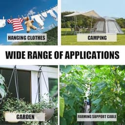 30 m Waslijn - Scheurvast en Robuust - Voor Buiten, Tuin en Camping — thumbnail 3