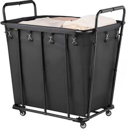 VEVOR Wasmand, Waskar, 300L Inhoud, 117,9L Laadcapaciteit, Zwenkwielen, Waterdichte Waszak, Rolbare Wasmand voor Het Sorteren van Wasgoed, Boodschappen en Bagage — thumbnail 1