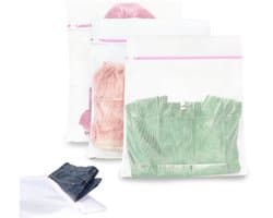 Unyqoos® Set van drie waszakken met ritssluiting voor delicate kledingstukken
