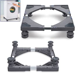 Aufun Wasmachinevoet Voor Koelkast Verstelbare Breedte- 4 Voet Voor Droger-Maximale Belasting 200 Kg-Voor Wasmachine, Koelkast-Grijs — thumbnail 1