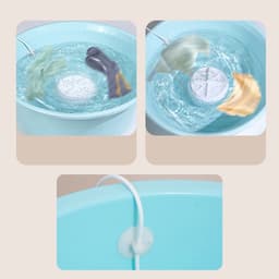 Draagbare mini-automatische wasmachine met turbinereinigingsfunctie, multifunctionele USB-vaatwasser, compacte wasmachine, geschikt voor campers, appartementen, reizen en wasruimtes in studentenkamers. — thumbnail 4