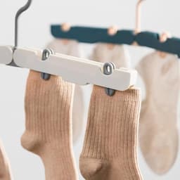 Wasrek inklapbaar - Wasrek Hangend - Draagbare opvouwbare hanger met haak - Ideaal voor op reis, kampeerders, reizigers en kleine ruimtes - Tweedelig pakket - Donkergroen — thumbnail 4