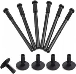 Allecta - 50 stuks kunststof wielkastbevestiging en bekleding clips (zwart) - Auto bumperklinknagels voor carrosseriereparatie. — thumbnail 3