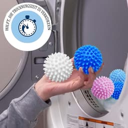 8 stuks wasballen - drogerballen voor donsjassen - wasdrogers - tennisballen - wasmachine accessoires — thumbnail 4