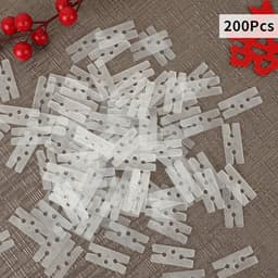200 Stuks Ballon Klemmen - Wit - Snelle Ontlating voor Feestdecoratie — thumbnail 4