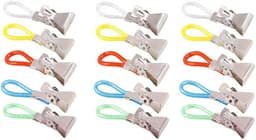 15 stuks multifunctionele handdoekclips en klemmen voor badkamer en keuken - variabele kleuren — thumbnail 1
