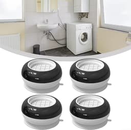 Borvat® Wasmachine Verhogers 4-delig - Anti-Trilling & Antislip - Beschermt Vloer - Voor Wasmachines en Drogers — thumbnail 4